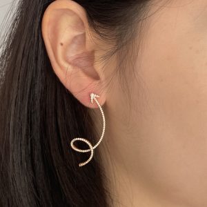 Curve Arrow Crystal Earring E10