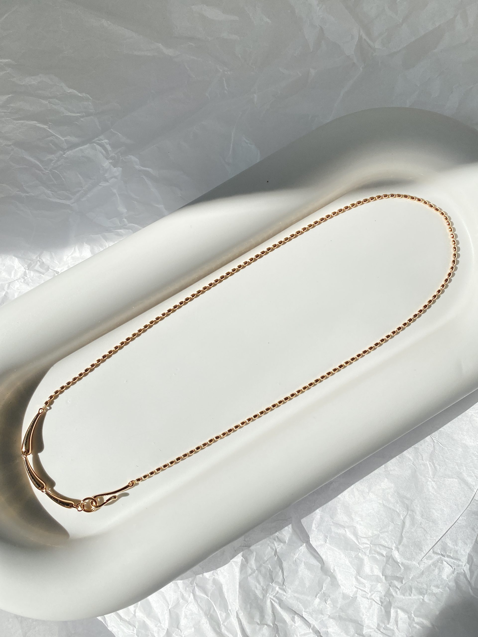 Waterdrop Golden Necklace N04