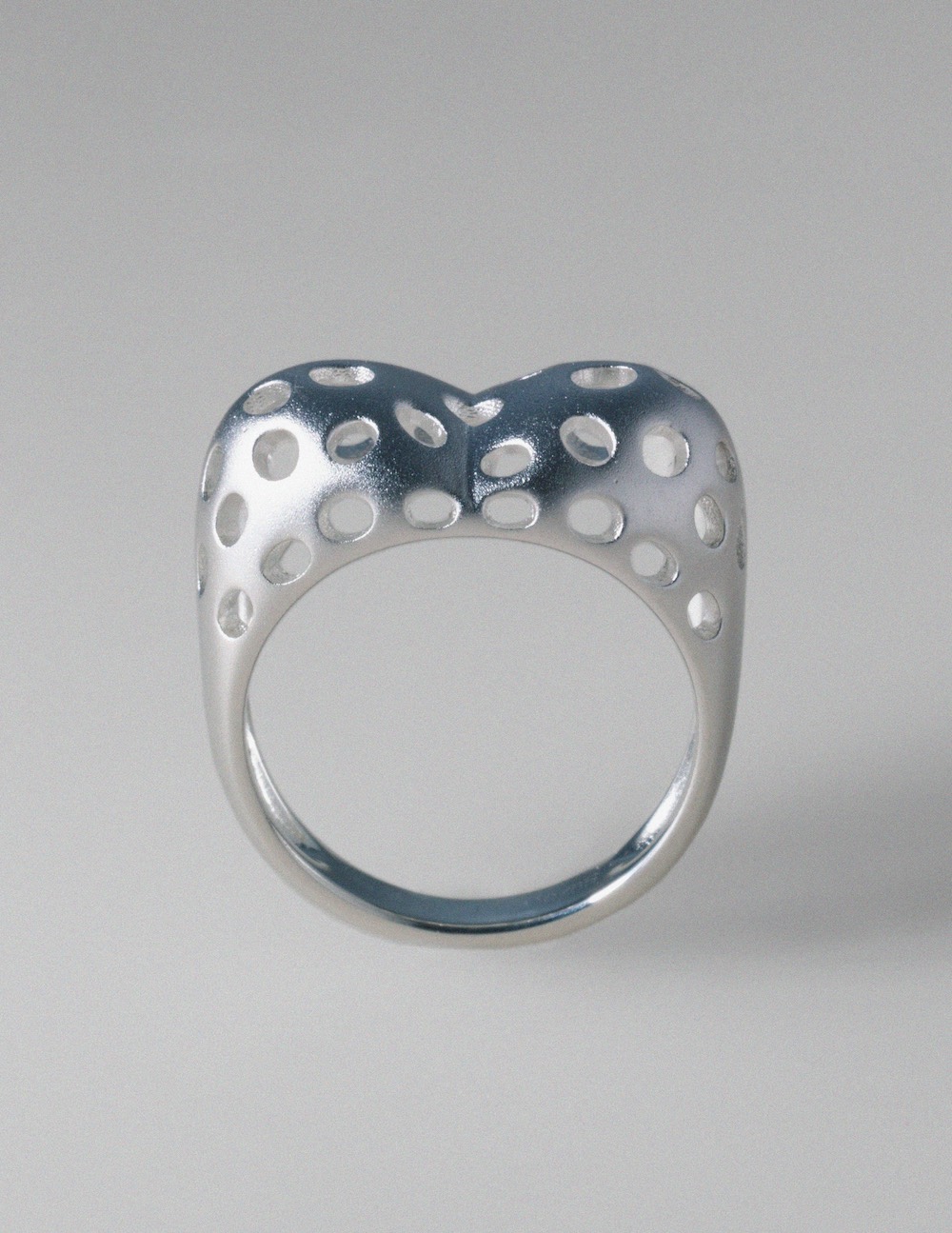 Heart Dust Silver Ring 01