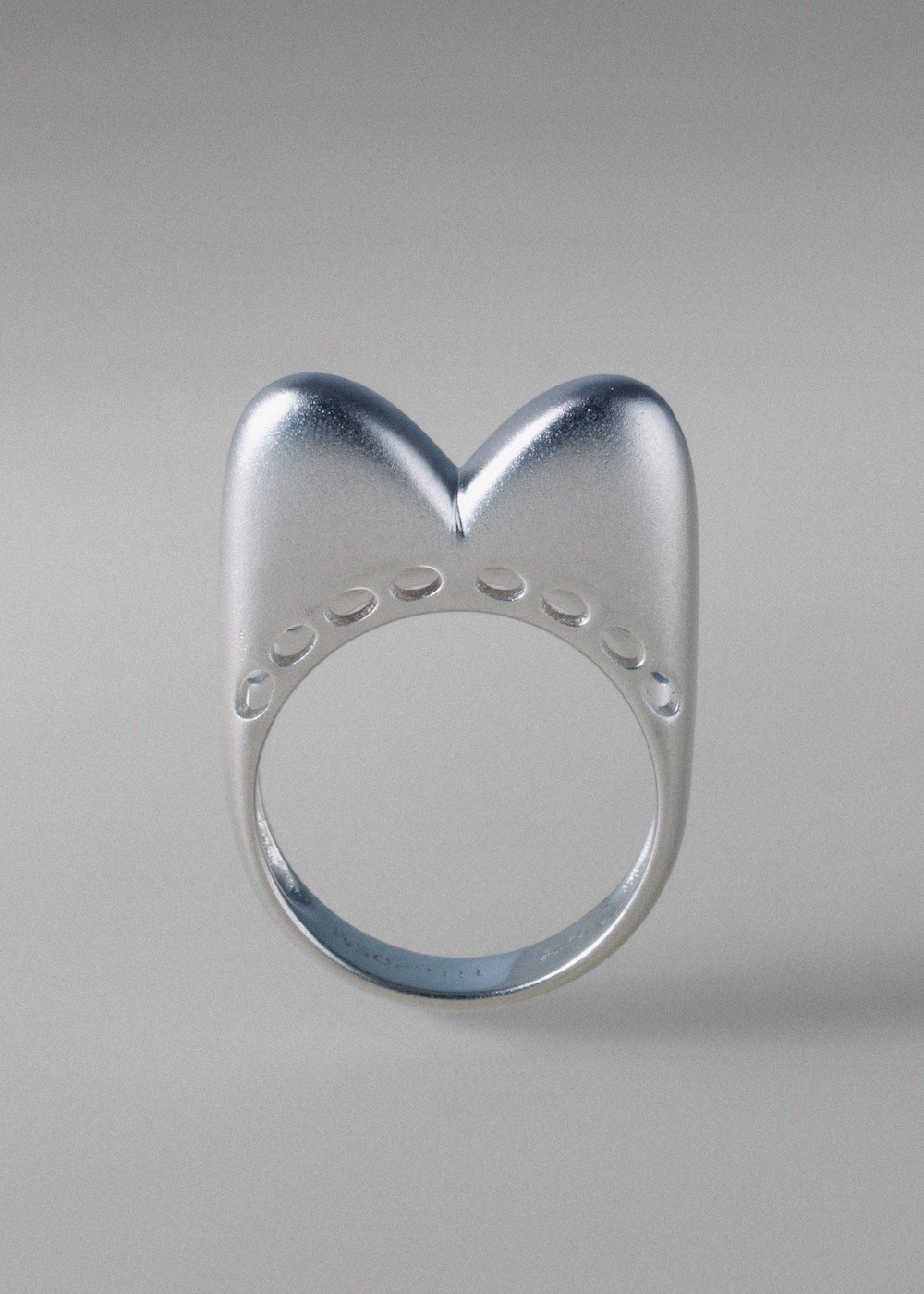 Heart Interstellar Silver Ring 01