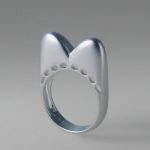 Heart Interstellar Silver Ring 02